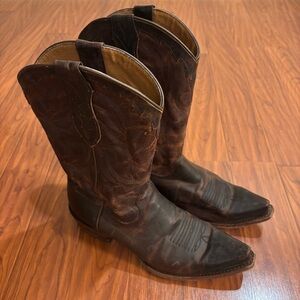 Cody James Brown Leather Cowboy Western Boots Mens 11D